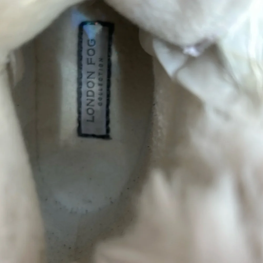 London‎ Fog Girls Lil Tadley White Glitter Faux Fur Winter Snow Boots Glam 7